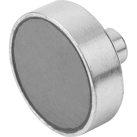 Magnet, Ceramic, Shallow Pot, Dia. 32 Mm, M4 Internal Thread